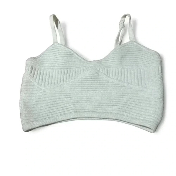 Aerie Light Gray Crop Top Size XS EUC - Picture 1 of 4